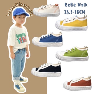 ลดล้างสต๊อก!รองเท้าผ้าใบเด็ก รุ่นBeBeWalk Size:13.5-18 CM รองเท้าเด็ก  รองเท้าเด็กผู้หญิงและเด็กผู้ชาย