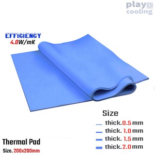 ภาพหน้าปกสินค้าThermal Pad 0.5 -2.0mm 200x200mm 4.0W/mK (ซิลิโคนแผ่นระบายความร้อนหนา 0.5-2มิล กว้าง 200x200mm จัดส่งในไทย) ที่เกี่ยวข้อง