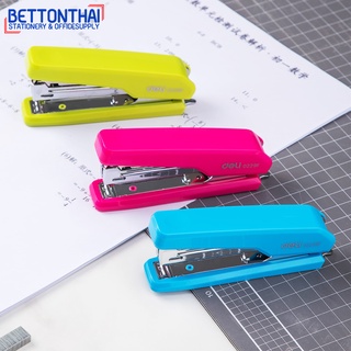 Deli 0229F Stapler เครื่องเย็บกระดาษ 15 แผ่น เบอร์ 10 (คละสี) 1 ชิ้น ที่เย็บกระดาษ เครื่องเย็บกระดาษ แม็คเย็บ แม็กเย็บ