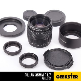 สินค้า 📸ถูกที่สุด 🔆เลนส์ละลาย  ชุดใหญ่ Fujian 35 mm f1.7 ( Lens 35mm 1.7 )
