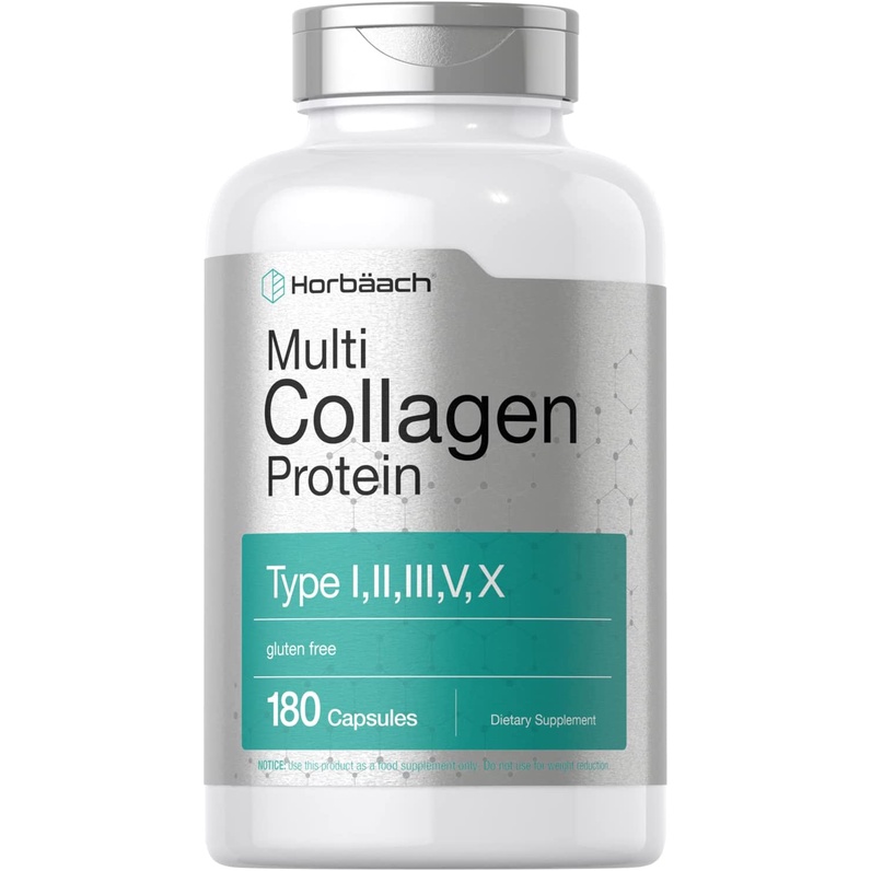 รูปภาพของHorbaach Multi Collagen Protein 2000 mg 180 capsules มัลติคอลลาเจน Hydrolyzed Collagen บำรุงผม ผิว เล็บ ลดริ้วรอยลองเช็คราคา