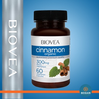 BIOVEA CINNAMON (Organic) 300 mg / 60 Capsules