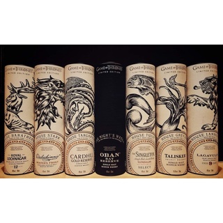 Game of Thrones Single Malt Scotch Whisky Collection (Limited Edition) มีทั้งหมด 7 บ้าน  7 ตระกูล