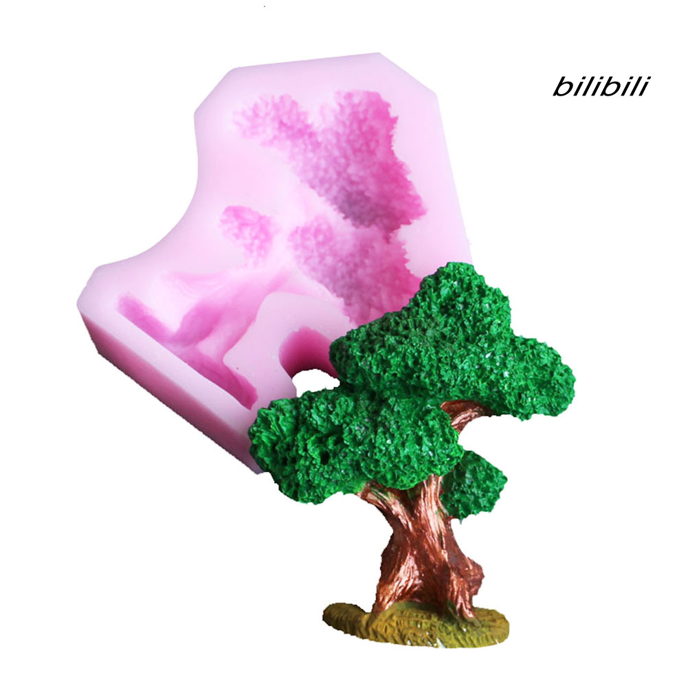 biln-bilibili-แม่พิมพ์ซิลิโคน-รูปต้นไม้-ไม่เหนียวติด-สําหรับทําเค้ก-ช็อคโกแลต-ฟองดองท์-เบเกอรี่-diy