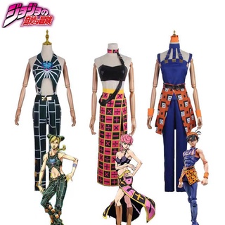 ชุดจั๊มสูทคอสเพลย์ JoJos Bizarre Adventure Trish Una กระโปรง Narancia Ghirga Jolyne Cujoh พลัสไซซ์ สําหรับปาร์ตี้ฮาโลวีน