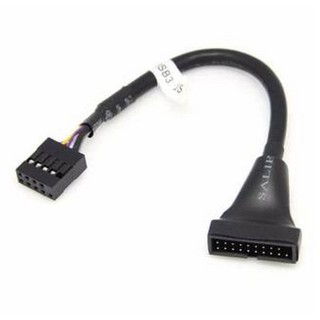 ภาพหน้าปกสินค้าUSB 2.0 9 Pin Motherboard Female to USB 3.0 20Pin Housing Male Adapter Cable ที่เกี่ยวข้อง