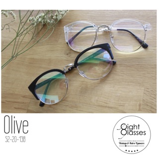 Olive กรอบแว่นตาวินเทจ
