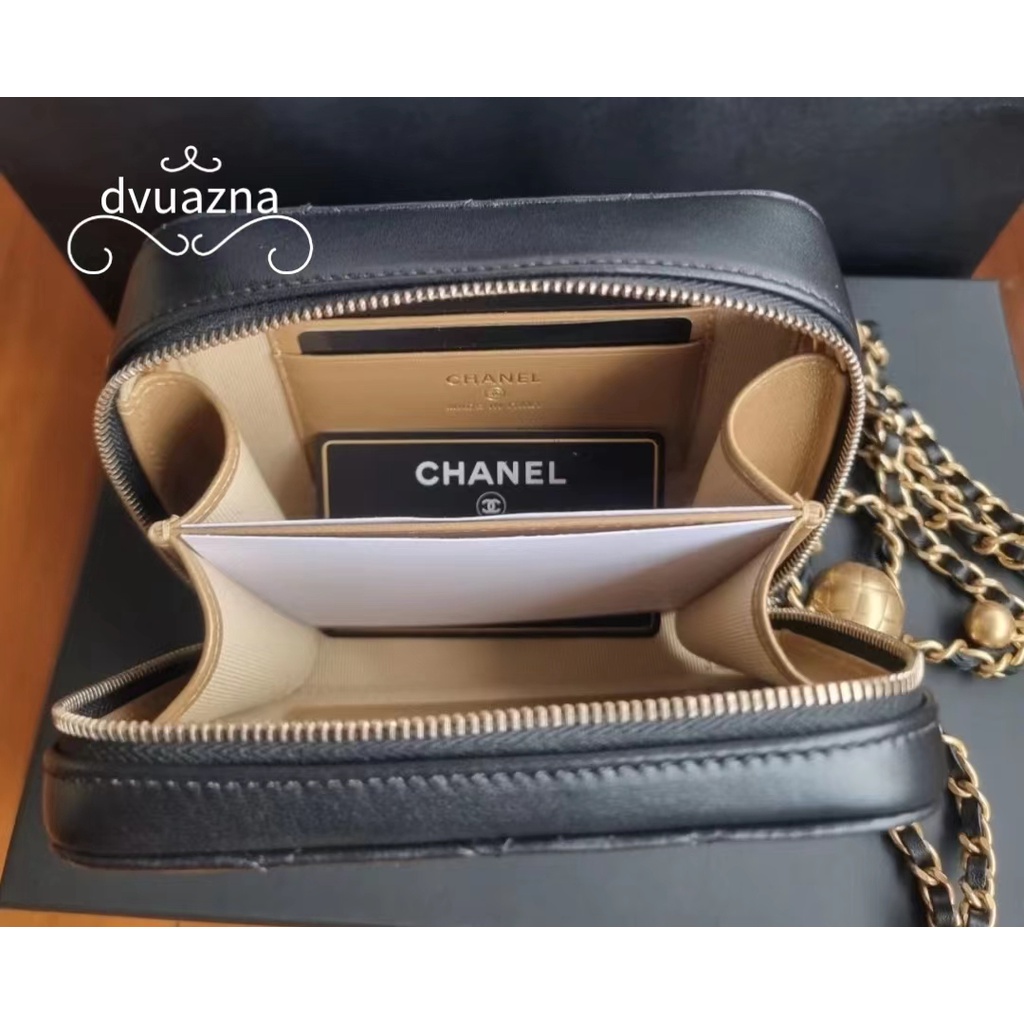 ของแท้-chanel-22-early-spring-series-small-golden-ball-camera-bag-chain-shoulder-messenger-bag