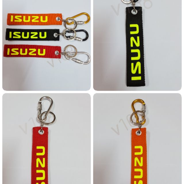 พวงกุญแจผ้า-สกรีน-isuzu