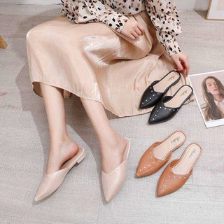 ภาพหน้าปกสินค้า2A รองเท้าคัชชูเปิดส้นสำหรับผู้หญิง รองเท้าคัชชูสไตล์โลฟเฟอร์ มี 3 สี ที่เกี่ยวข้อง