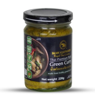 บลูเอเลเฟ่นท์ น้ำพริกแกงเขียวหวาน 220กรัม Blue Elephant Green curry paste 220g