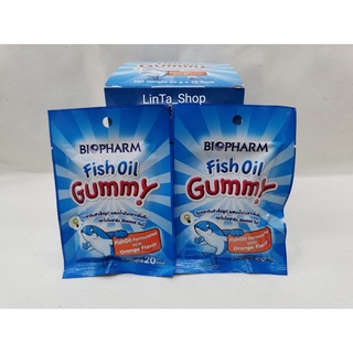 Biopharm Gummy Fish Oil ไบโอฟาร์ม กัมมี่ น้ำมันปลา 20กรัม