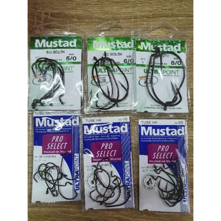 เบ็ดเกี่ยวเหยื่อยาง Mustad Pro Select/Big mouth/Impact spring keeper