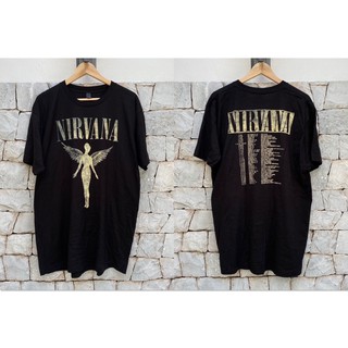 เสื้อวง NIRVANA IN-UTERO TOUR ลิขสิทธิ์แท้S-5XL