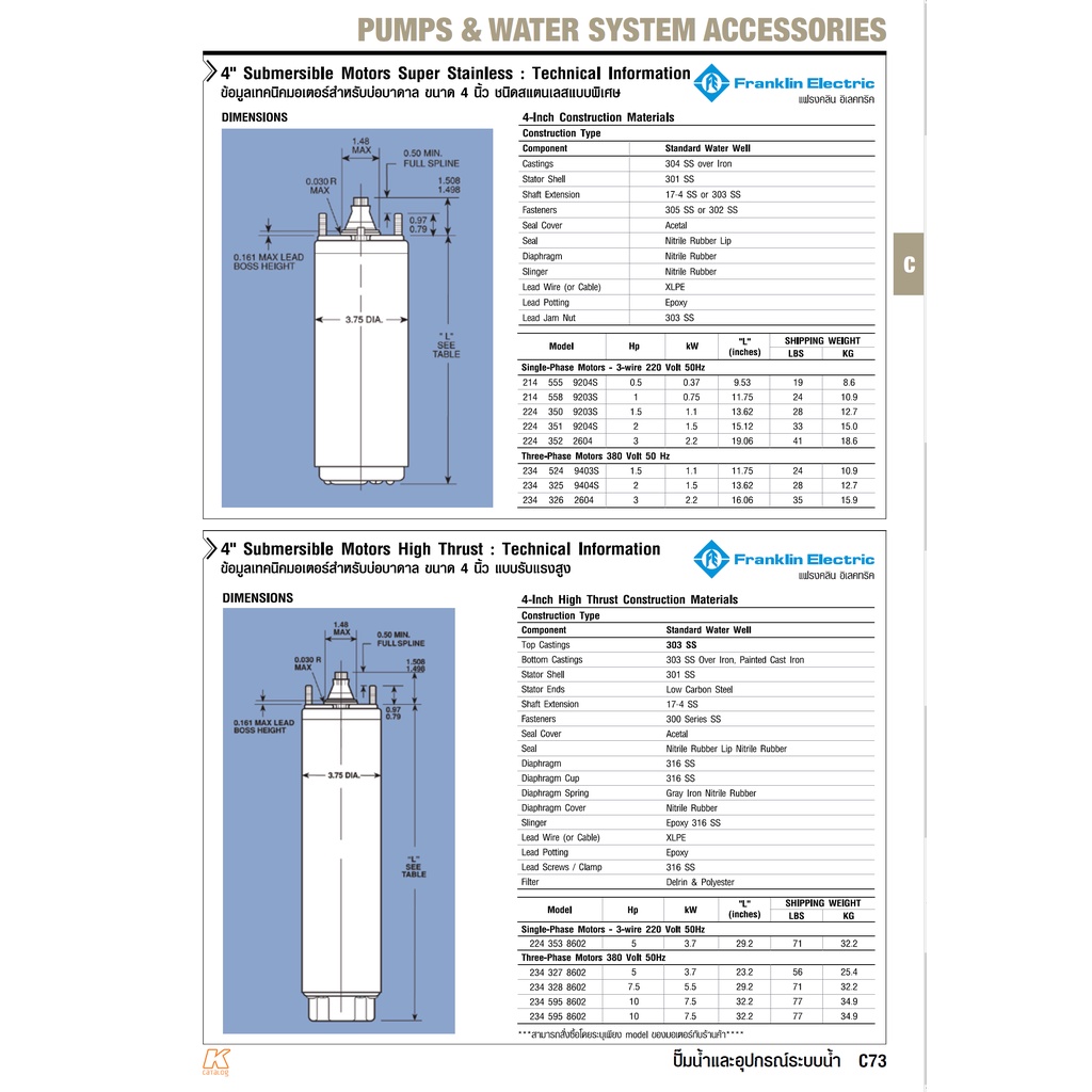 f071-0054-franklin-มอเตอร์-4-3hp-1-เฟส-220v-พร้อมสายไฟ-100