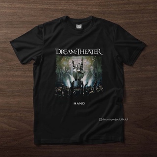 เสื้อยืด ผ้าฝ้าย พิมพ์ลาย Dream Theater Hand Premium Combed สําหรับผู้ชาย
