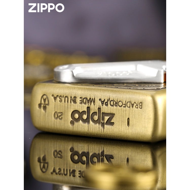 zippo-zippo-ของแท้-zippo-ไฟแช็ก-flint-box-armor-แท้-เหรียญเงิน-สามารถเติม-ไฟแช็ค-ฟลินท์-กันลม-ลิมิเต็ด-ได้