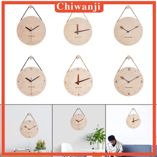 ( Chiwanji ) นาฬิกาไม้แขวนผนัง 12 นิ้วสําหรับห้องนั่งเล่น