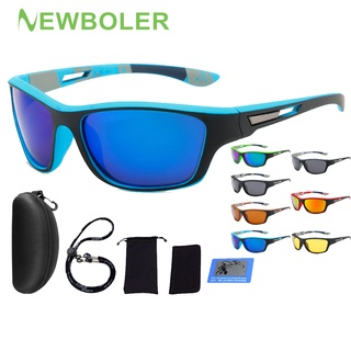 Newboler แว่นตากันแดด เลนส์โพลาไรซ์ ป้องกันรังสียูวี 400 สไตล์คลาสสิก สําหรับผู้ชาย เหมาะกับการขับขี่ ตั้งแคมป์ ขี่จักรยาน เดินป่า ตกปลา