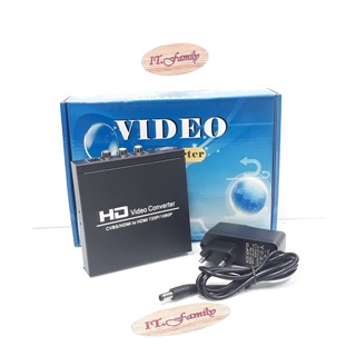 ตัวแปลง จาก AV+HDMI ออก HDMI พร้อมเสียง AV+HDMI to HDMI Converter +AUDIO,Coaxial (ออกใบกำกับภาษีได้)