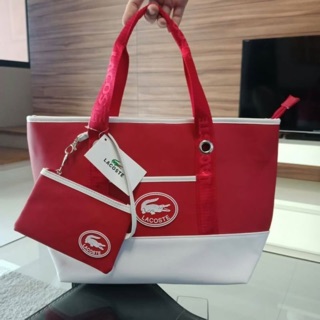 💫 กระเป๋า Lacoste Classic Shopping Bag With Cluth