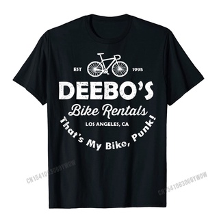เสื้อยืดโอเวอร์ไซส์เสื้อยืด ผ้าฝ้าย พิมพ์ลาย Deebos Bike Rentals Bike Rider สไตล์ฮาราจูกุ เหมาะกับฤดูร้อน สําหรับผู้ชายS