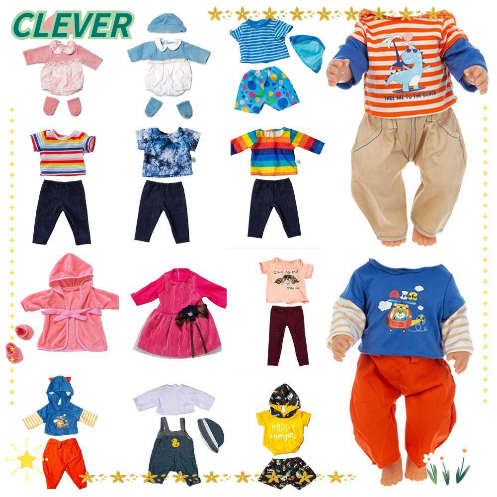 clever-ชุดเสื้อผ้าตุ๊กตา-17-นิ้ว-43-ซม-อุปกรณ์เสริม-สำหรับตกแต่งบ้านตุ๊กตา-ของขวัญวันเกิด-ตกแต่งบ้าน