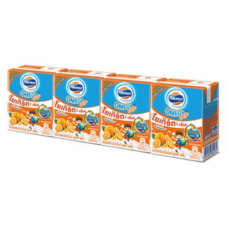 โฟร์โมสต์ โอเมก้า โยเกิร์ตพร้อมดื่มไขมันต่ำ รสส้ม ( 85 มล จำนวน  12 กล่อง )