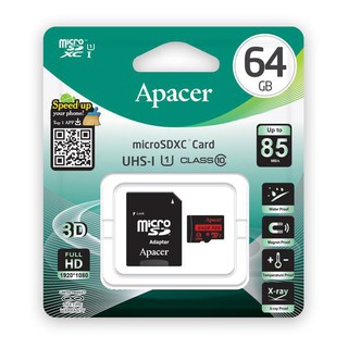 ภาพหน้าปกสินค้าApacer การ์ด Micro SD ความจุ 16GB /32GB /64GB UHS-I U1รุ่นClass10 R85(สินค้ารับประกัน 1เดือน) ที่เกี่ยวข้อง