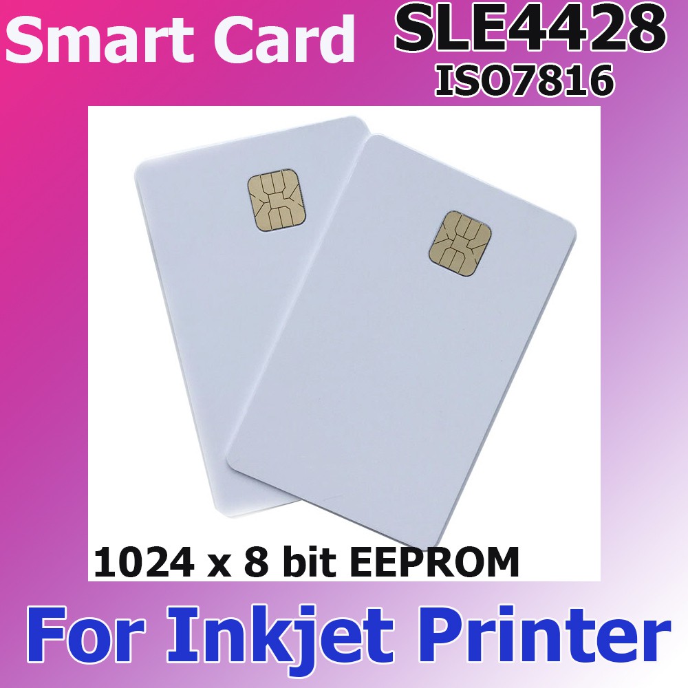 บัตรสมาร์ทการ์ด-compitable-sle4428-ic-cards-iso7816-pvc-contact-smart-card-for-epson-canon-inkjet-printer