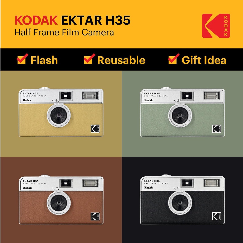 กล้องฟิล์ม KODAK EKTAR H35 Half Frame Film Camera Shopee Thailand