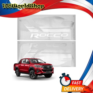 ชุด2ชิ้น ซ้าย+ขวา Sticker "ROCCO" สีบอร์น Toyota  Hilux Revo Rocco 4x2 4x4 ปี 2019 - 2020