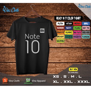 เสื้อเชิ้ต Xiaomi MI NOTE สําหรับผู้ชาย ผู้หญิง 10 ชิ้น