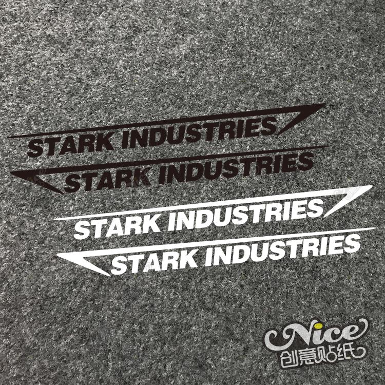 สติกเกอร์สะท้อนแสง ลาย Avengers Iron Man Stark lndustries Stark สําหรับตกแต่งรถยนต์ รถจักรยานยนต์