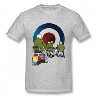 เสื้อยืดผู้ เสื้อยืดแขนสั้น คอกลม พิมพ์ลาย Vespa Italian Scooter Piaggio แฟชั่นสําหรับผู้ชาย S-5XL