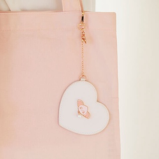 ( พร้อมส่ง ) Kakaofriends Mirror Keyring Apeach พวงกุญแจกระจกเอพีช