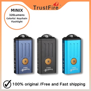 Trustfire Minix ไฟฉาย 320LM 365nm UV สีแดง TypeC ชาร์จ USB หลากสี สําหรับอ่านหนังสือ ห้องนอน