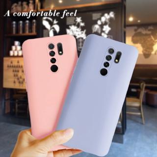 เคสโทรศัพท์ซิลิโคนสีพื้นสําหรับ Xiaomi Redmi 9 Xiomi Redmi 9 Redmi 9 Redmi 9 6 . 53 นิ้ว