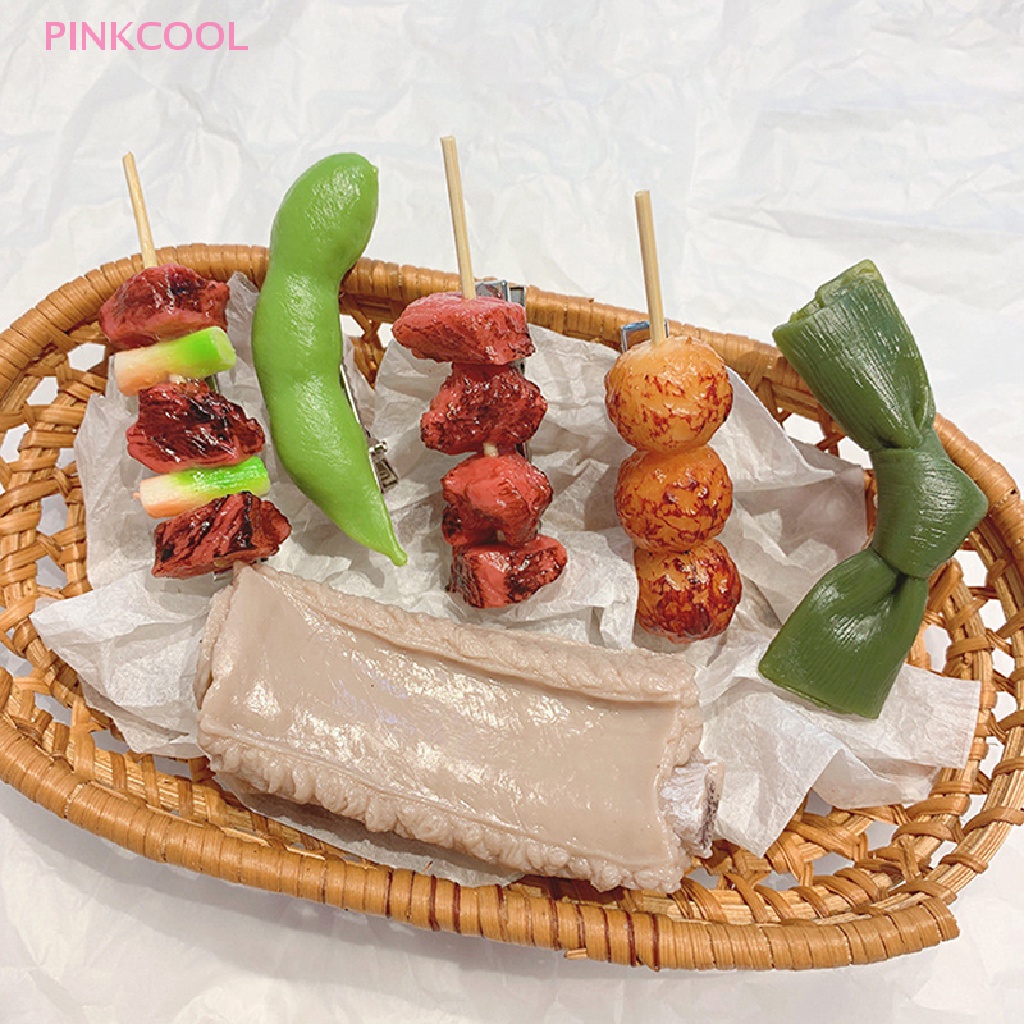 pinkcool-กิ๊บติดผมจําลอง-รูปปีกไก่-เนื้อหมู-กุ้งทอด-บาร์บีคิว-สําหรับผู้หญิง-ขายดี