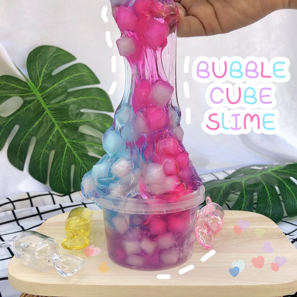 5️⃣แถม1️⃣💠bubble cube slime บับเบิ้ลคิ้วท์สไลม์💠 กลิ่นหอม ไร้สารอันตราย ...