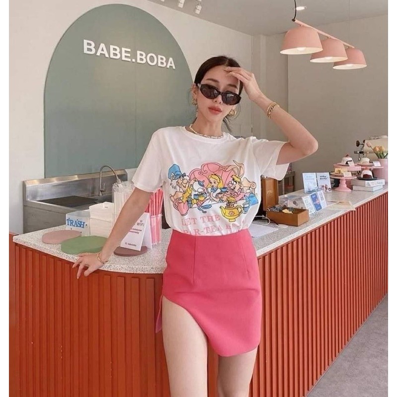 barbie-skirt-ป้าย-valen-promthong-กระโปรงแหวก