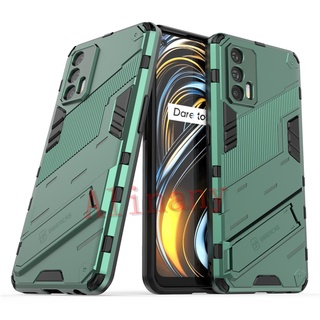 เคส Realme GT 5G Case Shockproof พลาสติกแบบแข็ง Armor Stand Phone Casing Realme GT 5G RealmeGT Back Cover
