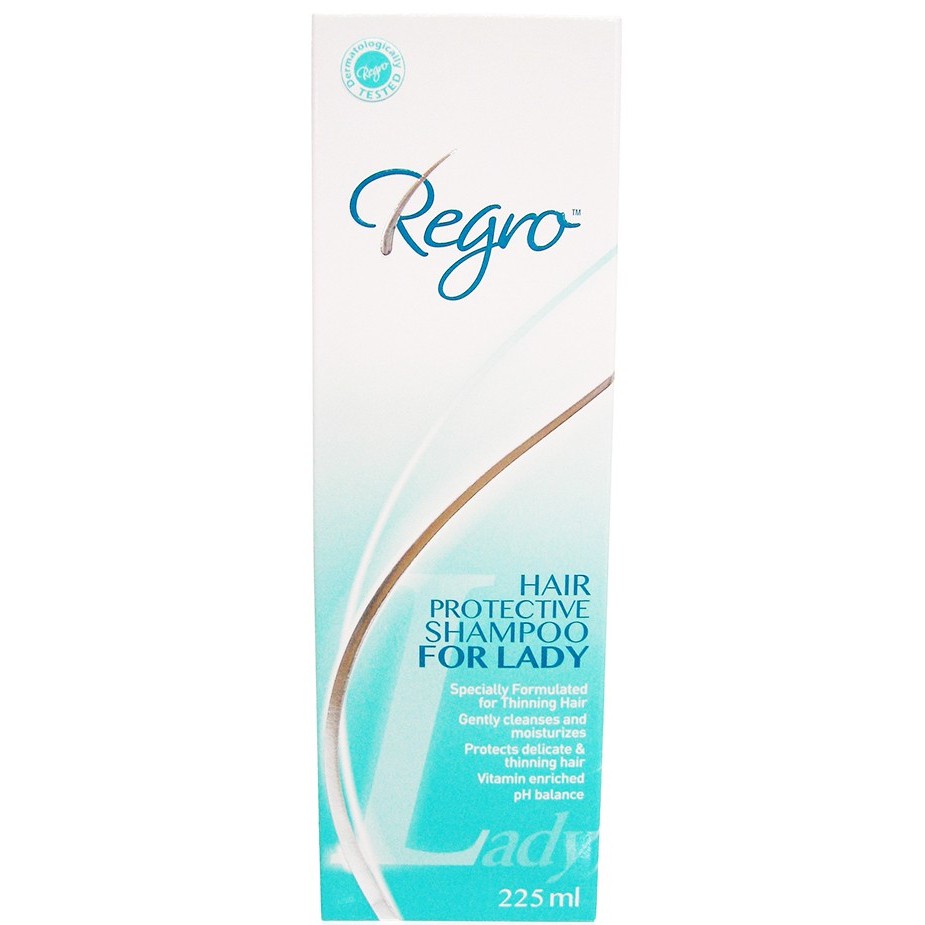 regro-hair-protective-shampoo-for-lady-225ml-แชมพูป้องกันผมร่วง-บำรุงให้ผมนุ่มลื่น-เงางามสำหรับสุภาพสตรี