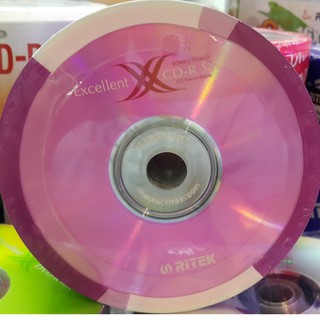 CD-R Ritekสีม่วงritek