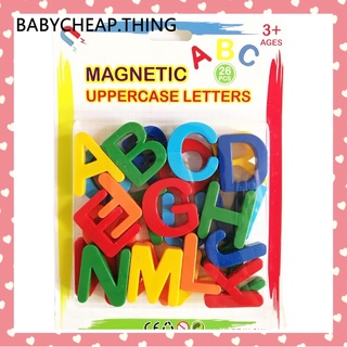 ของเล่นเด็ก (Toy12) - ตัวอักษรแม่เหล็ก แม่เหล็กติดตู้เย็น ABC