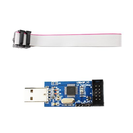 Arduino บอร์ดอะแดปเตอร์โปรแกรมเมอร์ USBASP USBISP AVR USB ISP USB ASP ATMEGA8 ATMEGA128 รองรับ Win7 64K