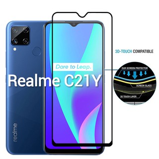 Realme C25Y(พร้​อมส่งในไทย)ฟิล์มกระจกเต็มจอRealme C25Y/Realme C21Y