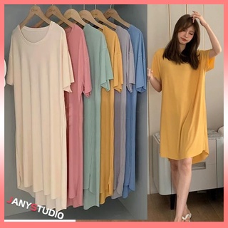 ฤดูร้อนใหม่ Sweet Home Furnishing ผ้าไหมน้ำแข็ง One-piece Nightdress ผู้หญิงกลางยาว ทั้งหมด, บาง, ด้านนอกสวมกระโปรงยาว