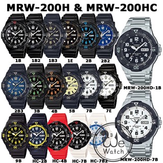 CASIO ของแท้ 💯% รุ่น MRW-200H MRW-200HC นาฬิกาผู้ชาย กล่องและรับประกัน 1ปี MRW200 MRW200H MRW200HC