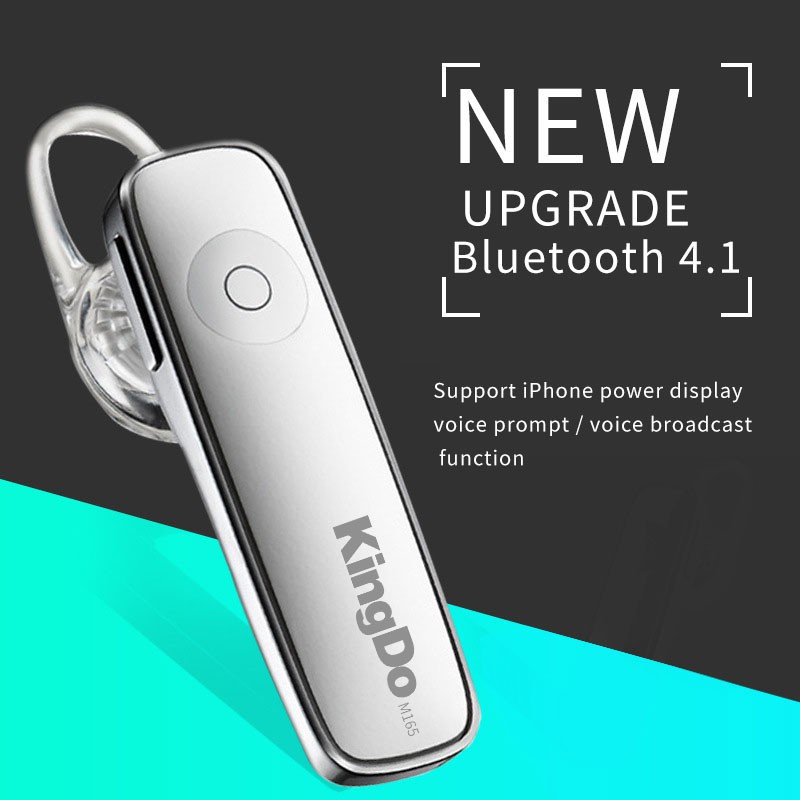 ภาพสินค้าหูฟังบลูทู ธ ไร้สาย Bluetooth 4.0 รุ่น M 165 แบบครอบหูพร้อมไมโครโฟนสามารถโทรและฟังเพลงคุณภาพเสียงดี จากร้าน easydy บน Shopee ภาพที่ 1